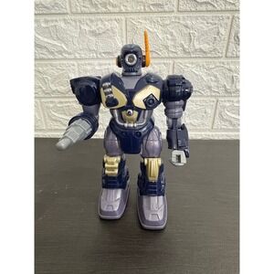 Hap-p-Kid Walking Toy Robot Blue Battery Operated Untested‎ Retro